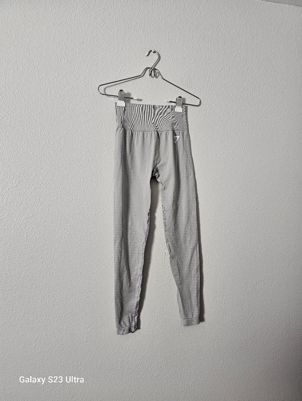 Gymshark Light Gray Seamless High-Waist Leggings Sz S